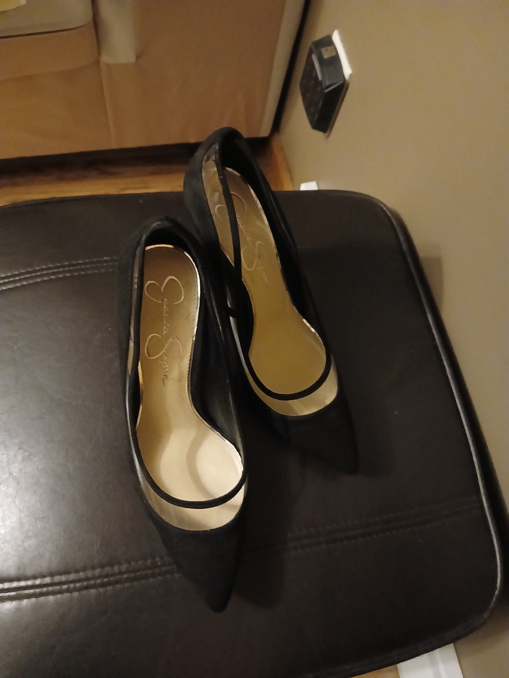 Jessica Simpson Black Pointed Toe Women's Flats